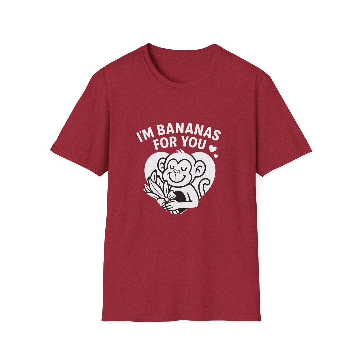 Monkey T-Shirt - 'I'm Bananas For You' Softstyle Tee