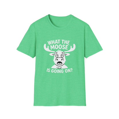 Moose T-Shirt - 'What The Moose Is Going On' Softstyle Tee