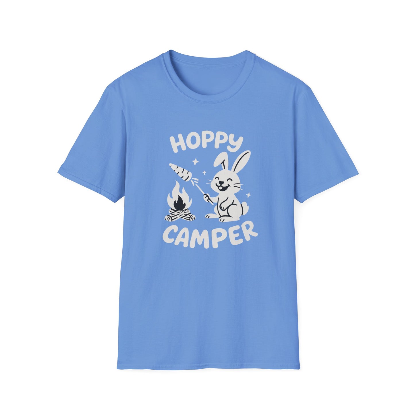 Rabbit T-Shirt - 'Hoppy Camper' Softstyle Tee