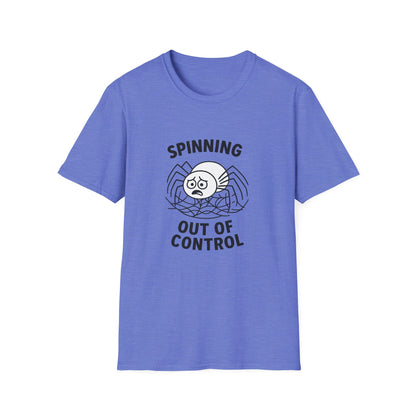 Spider T-Shirt - 'Spinning Out of Control' Softstyle Tee