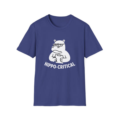 Hippo T-Shirt - 'Hippo-Critical' Softstyle Tee