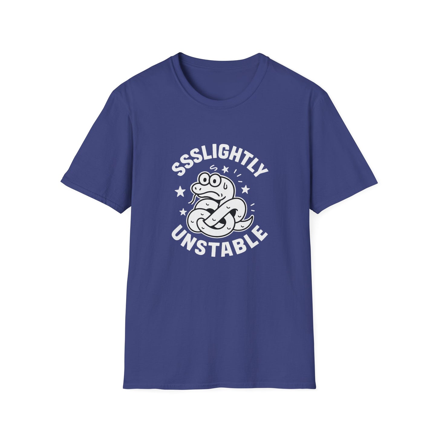 Slightly Unstable T-Shirt, Unisex Tee, Funny Graphic Shirt, Casual Wear, Gift for Friends, Quirky Fashion Statement