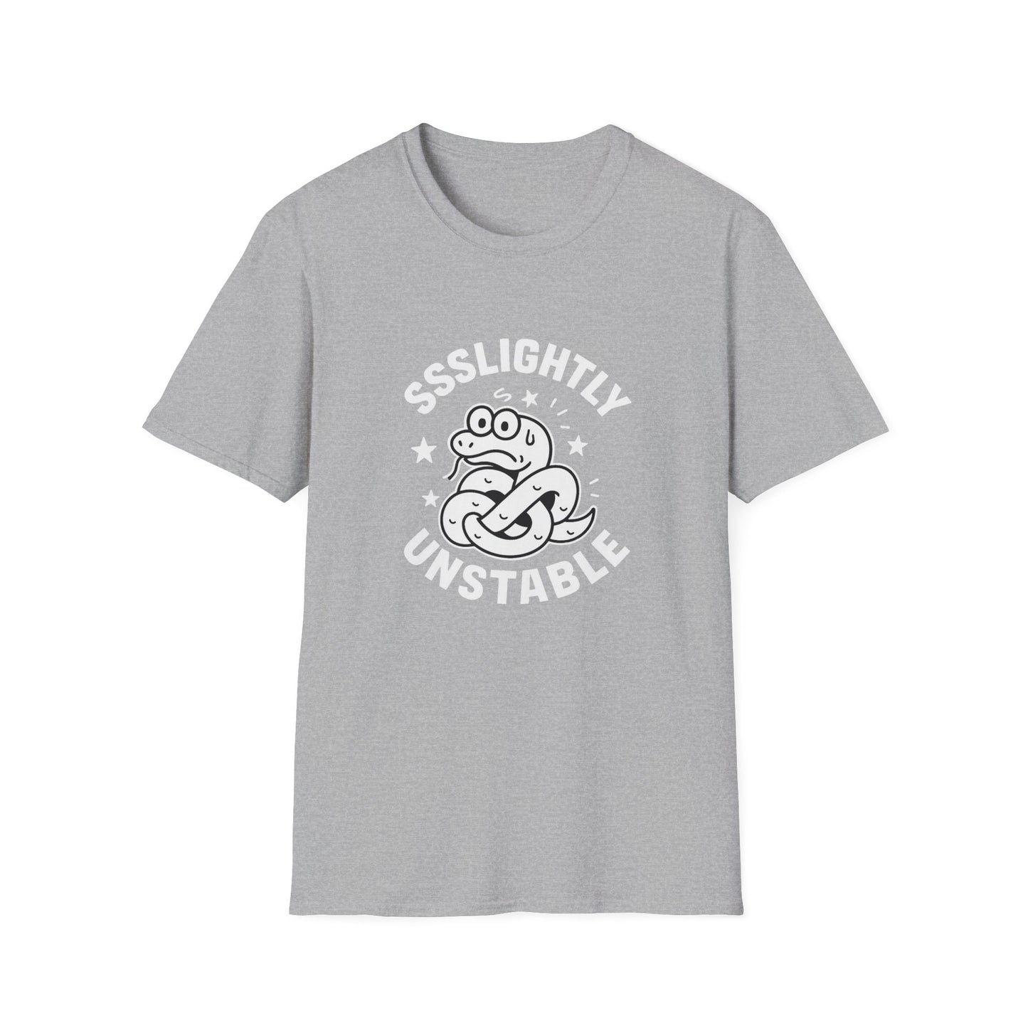 Slightly Unstable T-Shirt, Unisex Tee, Funny Graphic Shirt, Casual Wear, Gift for Friends, Quirky Fashion Statement