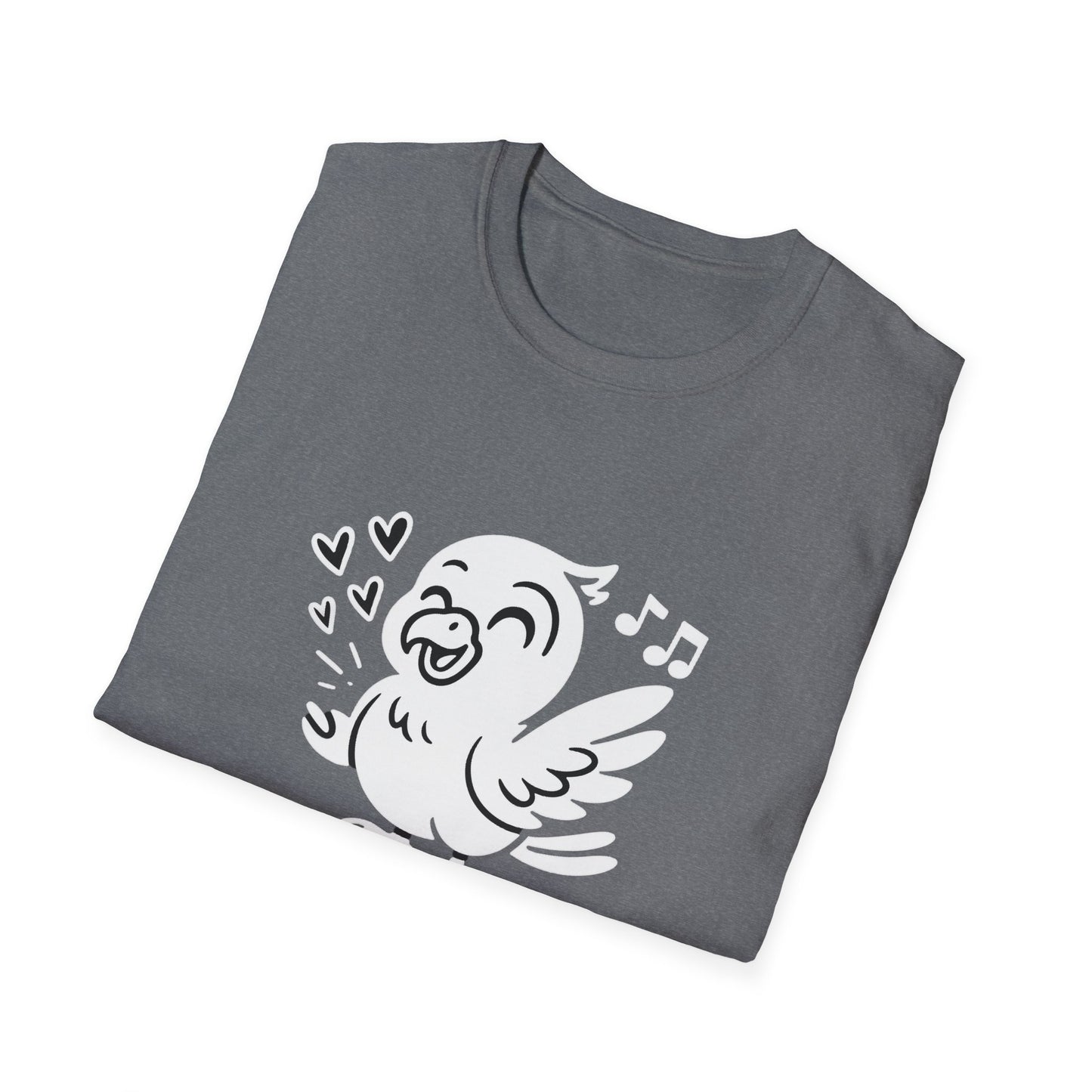 Bird T-Shirt - 'Talk Biiirdy To Me' Softstyle Tee