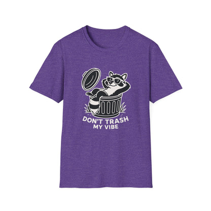 Racoon T-Shirt - 'Don't Trash My Vibe' Softstyle Tee