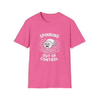 Spider T-Shirt - 'Spinning Out of Control' Softstyle Tee