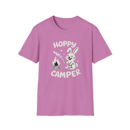 Rabbit T-Shirt - 'Hoppy Camper' Softstyle Tee