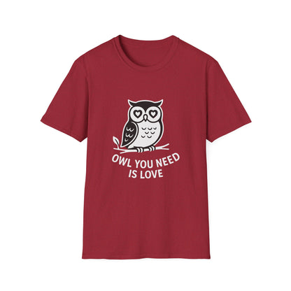 Owl T-Shirt - 'Owl You Need is Love' Softstyle Tee