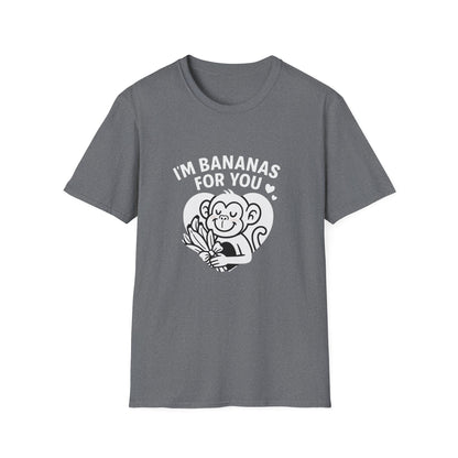 Monkey T-Shirt - 'I'm Bananas For You' Softstyle Tee
