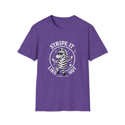 Zebra T-Shirt - 'Stripe It Like Hot' Softstyle Tee
