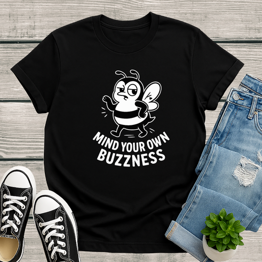 Bee T-Shirt - 'Mind Your Own Buzzness' Softstyle Tee