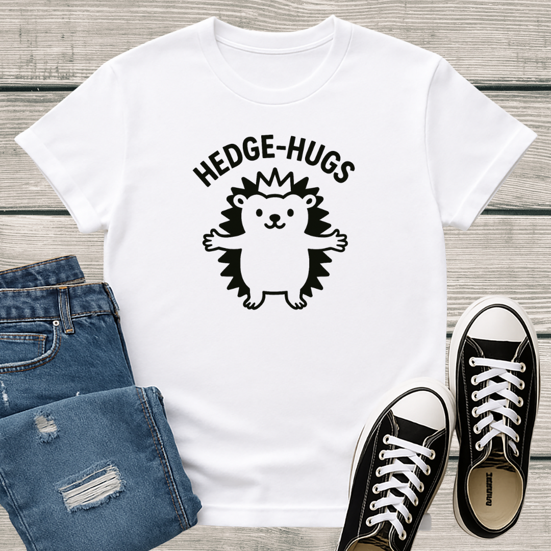 Hedgehog T-Shirt - 'Hedge-Hugs' Softstyle Tee